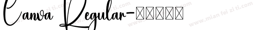 Canva Regular字体转换